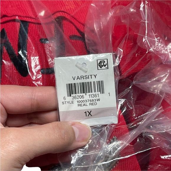 I.N.C. International Concepts Red Femme Long Sleeve Blouse - Picture 4 of 9